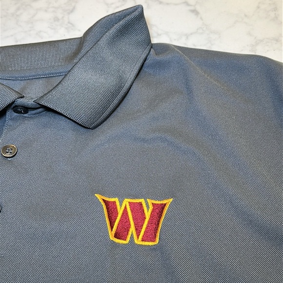 Washington Commanders Men’s Polo Gray Size 3X - Picture 3 of 6